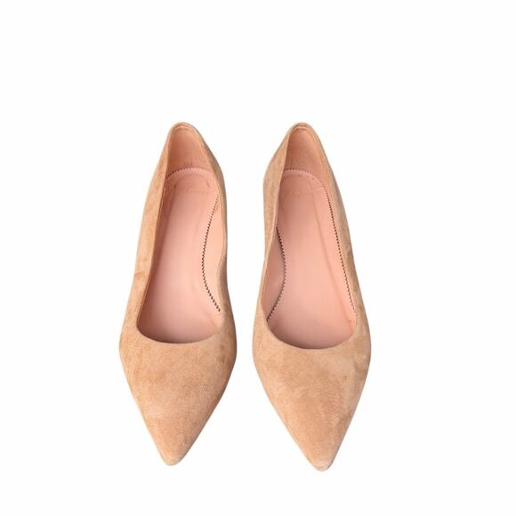 J.Crew Dulci Kitten Heel Pointed Toe Pumps in Suede Leather Lining Pumps Size 9 - Picture 3 of 9